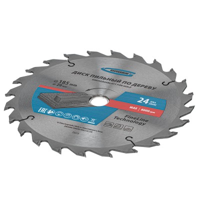 Пильный диск по дереву 185 x 20/16 x 24Т Gross Пильный диск по дереву 185 x 20/16 x 24Т Gross