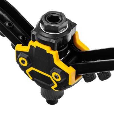 Заклепочник двуручный, заклепки 2,4-3,2-4,0-4,8-6,4 мм Denzel Заклепочник двуручный, заклепки 2,4-3,2-4,0-4,8-6,4 мм Denzel