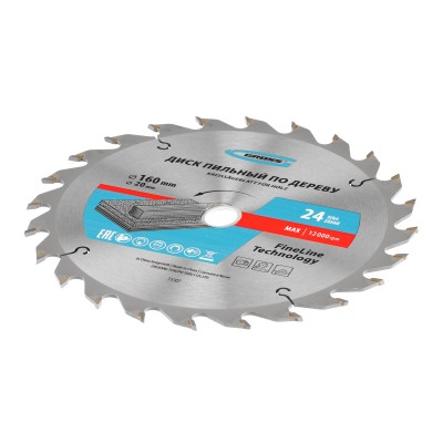 Пильный диск по дереву 160 x 20/16 x 24Т Gross Пильный диск по дереву 160 x 20/16 x 24Т Gross