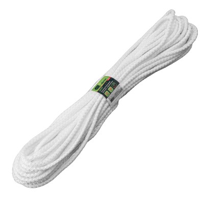 Шнур вязаный полипропиленовый с серд. белый, 7 мм, L 20 м, Сибртех Шнур вязаный полипропиленовый с серд. белый, 7 мм, L 20 м, Сибртех