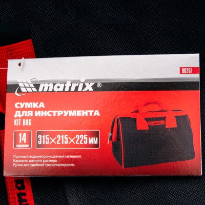 Сумка для инструмента, 14 карманов, 315 х 215 х 225 мм Matrix Сумка для инструмента, 14 карманов, 315 х 215 х 225 мм Matrix