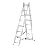 Лестница, 2 х 8 ступеней, алюминиевая, двухсекционная, Сибртех Лестница, 2 х 8 ступеней, алюминиевая, двухсекционная, Сибртех