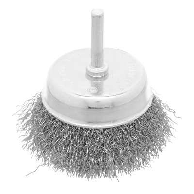 Щетка для дрели, 75 мм, "чашка" со шпилькой, витая проволока Сибртех Щетка для дрели, 75 мм, "чашка" со шпилькой, витая проволока Сибртех