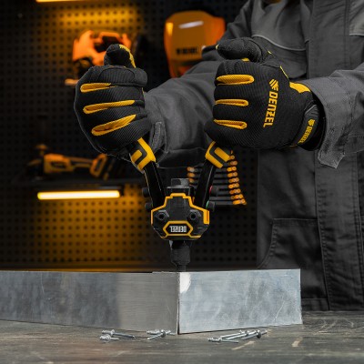 Заклепочник двуручный, заклепки 2,4-3,2-4,0-4,8-6,4 мм Denzel Заклепочник двуручный, заклепки 2,4-3,2-4,0-4,8-6,4 мм Denzel