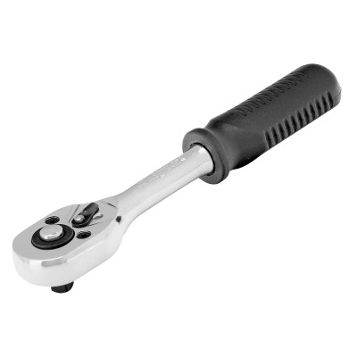 Ключ-трещотка 1/4", 45 зубьев, с быстрым сбросом, CrV, хром Сибртех Ключ-трещотка 1/4", 45 зубьев, с быстрым сбросом, CrV, хром Сибртех