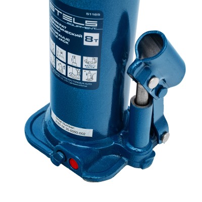 Домкрат гидравлический бутылочный, 8 т, h подъема 222-447 мм Stels Домкрат гидравлический бутылочный, 8 т, h подъема 222-447 мм Stels