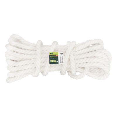 Веревка х/б, D 18 мм, L 11 м, крученая, 567 кгс Сибртех Веревка х/б, D 18 мм, L 11 м, крученая, 567 кгс Сибртех