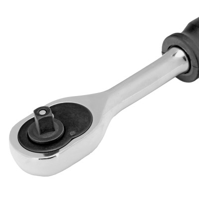 Ключ-трещотка 1/4", 45 зубьев, с быстрым сбросом, CrV, хром Сибртех Ключ-трещотка 1/4", 45 зубьев, с быстрым сбросом, CrV, хром Сибртех