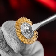 Набор щеток для дрели, 5 шт, 5 плоских 25-38-50-63-75 мм, со шпильками, металлические Matrix