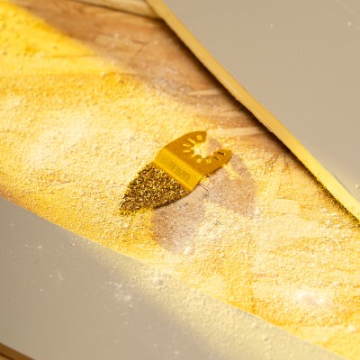 Насадка для МФИ шлифовальная двусторонняя дельта, узкая, HM, по плитке и дереву, 35 мм Denzel Насадка для МФИ шлифовальная двусторонняя дельта, узкая, HM, по плитке и дереву, 35 мм Denzel