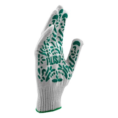 Перчатки садовые х/б, ПВХ покрытие, "Летний сад", 10 класс Palisad Перчатки садовые х/б, ПВХ покрытие, "Летний сад", 10 класс Palisad