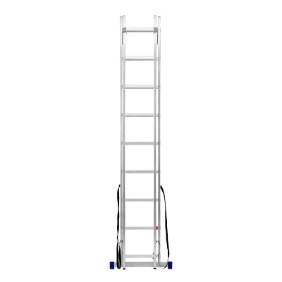 Лестница, 2 х 9 ступеней, алюминиевая, двухсекционная, Сибртех Лестница, 2 х 9 ступеней, алюминиевая, двухсекционная, Сибртех