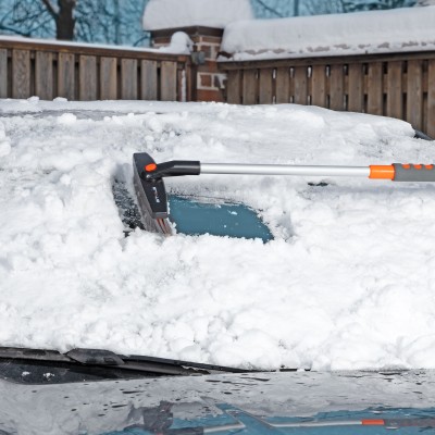 Щетка-сметка для снега со скребком телескопическая Stels Щетка-сметка для снега со скребком телескопическая Stels