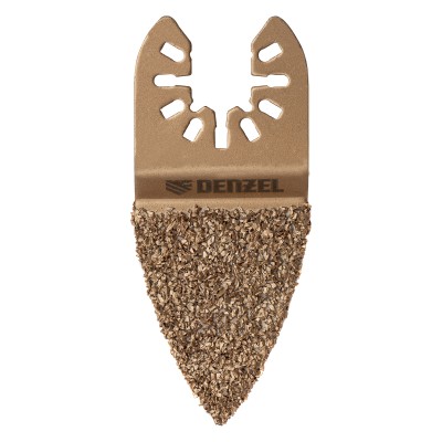 Насадка для МФИ шлифовальная двусторонняя дельта, узкая, HM, по плитке и дереву, 35 мм Denzel Насадка для МФИ шлифовальная двусторонняя дельта, узкая, HM, по плитке и дереву, 35 мм Denzel