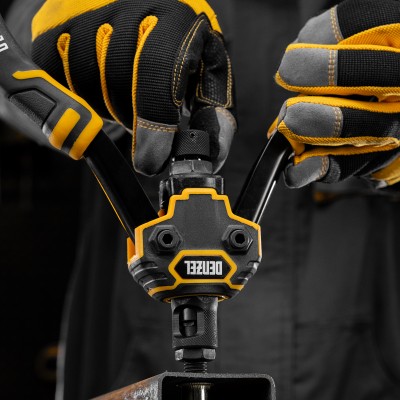 Заклепочник для резьбовых заклепок, двуручный, заклепки М3, М4, М5, М6, М8, М10, M12 Denzel Заклепочник для резьбовых заклепок, двуручный, заклепки М3, М4, М5, М6, М8, М10, M12 Denzel