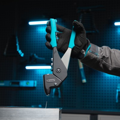 Заклепочник литой, усиленный, поворотный 0-360 град, заклепки 2.4-4.8 мм Gross Заклепочник литой, усиленный, поворотный 0-360 град, заклепки 2.4-4.8 мм Gross