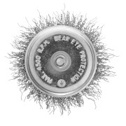 Щетка для дрели, 50 мм, "чашка" со шпилькой, витая проволока 0.3 мм Сибртех