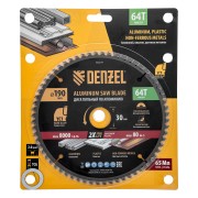 Пильный диск по алюминию ф190 х 30 мм, 64 зубьев Denzel