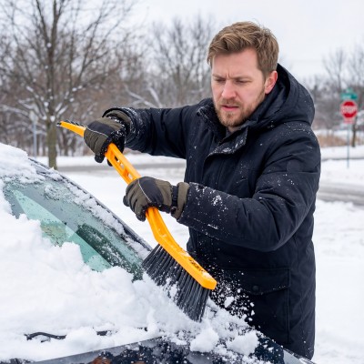 Щетка-сметка со скребком 590 мм Denzel Щетка-сметка со скребком 590 мм Denzel