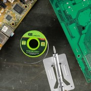 Припой с канифолью, D 2 мм, 100 г, POS61, на пластмассовой катушке Сибртех