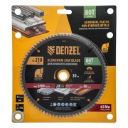Пильный диск по алюминию ф210 х 30 мм, 80 зубьев Denzel