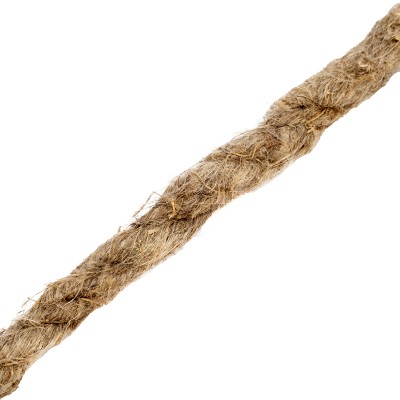 Веревка льнопеньковая, D 10 мм, L 6 м, крученая Сибртех Веревка льнопеньковая, D 10 мм, L 6 м, крученая Сибртех