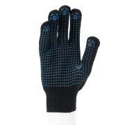 Перчатки трикотажные, акрил, с ПВХ точкой, 7 класс Сибртех