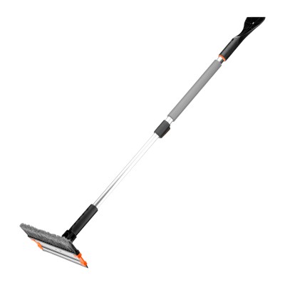 Щетка-сметка для снега со скребком и водосгоном, телескопическая, поворотная голова Stels Щетка-сметка для снега со скребком и водосгоном, телескопическая, поворотная голова Stels