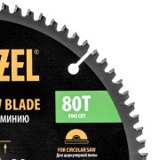 Пильный диск по алюминию ф210 х 30 мм, 80 зубьев Denzel