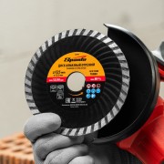 Диск алмазный, отрезной Turbo, 125 х 22.2 мм, сухая резка Sparta