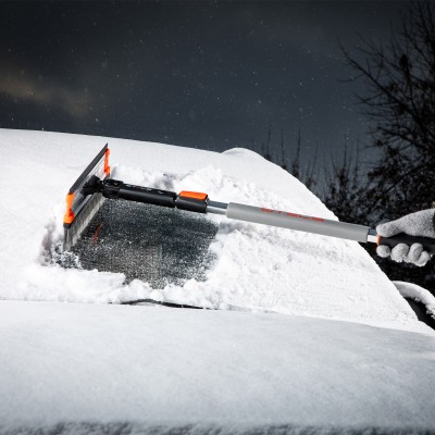 Щетка-сметка для снега со скребком и водосгоном, телескопическая, поворотная голова Stels Щетка-сметка для снега со скребком и водосгоном, телескопическая, поворотная голова Stels