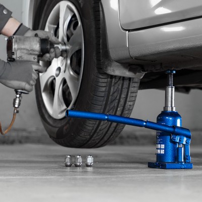 Домкрат гидравлический бутылочный телескопический, 4 т, H подъема 170-420 мм Stels Домкрат гидравлический бутылочный телескопический, 4 т, H подъема 170-420 мм Stels