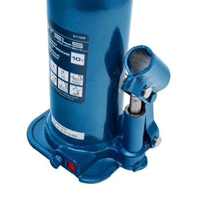 Домкрат гидравлический бутылочный, 10 т, h подъема 222-447 мм Stels Домкрат гидравлический бутылочный, 10 т, h подъема 222-447 мм Stels