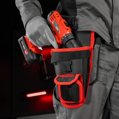 Кобура для шуруповерта с карманом для бит и сверл Matrix Кобура для шуруповерта с карманом для бит и сверл Matrix