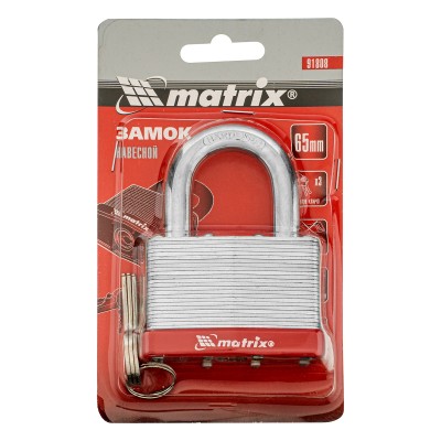 Замок навесной, 65 мм Matrix Замок навесной, 65 мм Matrix