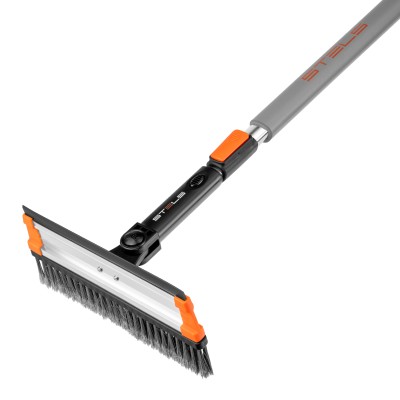 Щетка-сметка для снега со скребком и водосгоном, телескопическая, поворотная голова Stels Щетка-сметка для снега со скребком и водосгоном, телескопическая, поворотная голова Stels