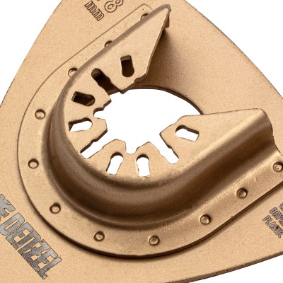 Насадка для МФИ шлифовальная дельтавидная, HM, по плитке и дереву, 78 мм Denzel Насадка для МФИ шлифовальная дельтавидная, HM, по плитке и дереву, 78 мм Denzel