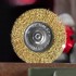 Щетка для дрели 100 мм, плоская со шпилькой, латунированная витая проволока Matrix Щетка для дрели 100 мм, плоская со шпилькой, латунированная витая проволока Matrix