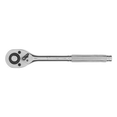 Ключ-трещотка 1/2", CrV, 45 зубьев, с быстрым сбросом, цельнометаллический, хром Matrix Ключ-трещотка 1/2", CrV, 45 зубьев, с быстрым сбросом, цельнометаллический, хром Matrix