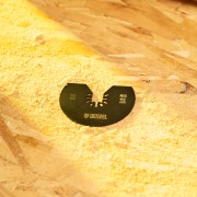 Насадка для МФИ отрезная полукруг, HSS, по металлу и дереву, 80 мм х 1,2 мм, мелкий зуб Denzel