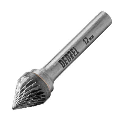 Борфреза по металлу твердосплавная, зенкер 60 град., тип-J, 12 мм Denzel Борфреза по металлу твердосплавная, зенкер 60 град., тип-J, 12 мм Denzel