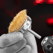 Набор щеток для дрели, 3 шт, 1 плоская, 50 мм, 2 "чашки", 25-50 мм, со шпильками Matrix