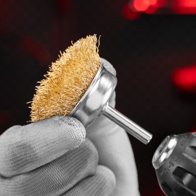 Набор щеток для дрели, 3 шт, 1 плоская, 50 мм, 2 "чашки", 25-50 мм, со шпильками Matrix Набор щеток для дрели, 3 шт, 1 плоская, 50 мм, 2 "чашки", 25-50 мм, со шпильками Matrix