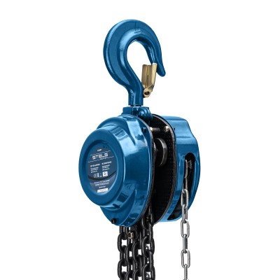 Таль цепная, 3 т, h подъема 3 м, расстояние между крюками 500 мм Stels Таль цепная, 3 т, h подъема 3 м, расстояние между крюками 500 мм Stels