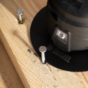 Насадка для МФИ отрезная полукруг, HSS, по металлу и дереву, 80 мм х 1,2 мм, мелкий зуб Denzel