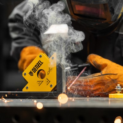 Фиксатор магнитный для сварочных работ, усилие 50 Lb Denzel Фиксатор магнитный для сварочных работ, усилие 50 Lb Denzel