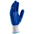 Перчатки полиэфирные с синим нитрильным покрытием, размер L, 15 класс вязки Сибртех Перчатки полиэфирные с синим нитрильным покрытием, размер L, 15 класс вязки Сибртех