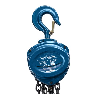 Таль цепная, 3 т, h подъема 3 м, расстояние между крюками 500 мм Stels Таль цепная, 3 т, h подъема 3 м, расстояние между крюками 500 мм Stels