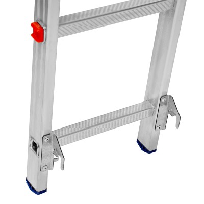 Лестница, 2 х 11 ступеней, алюминиевая, двухсекционная, Сибртех Лестница, 2 х 11 ступеней, алюминиевая, двухсекционная, Сибртех