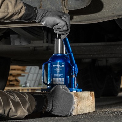 Домкрат гидравлический бутылочный телескопический, 8 т, H подъема 170-430 мм Stels Домкрат гидравлический бутылочный телескопический, 8 т, H подъема 170-430 мм Stels